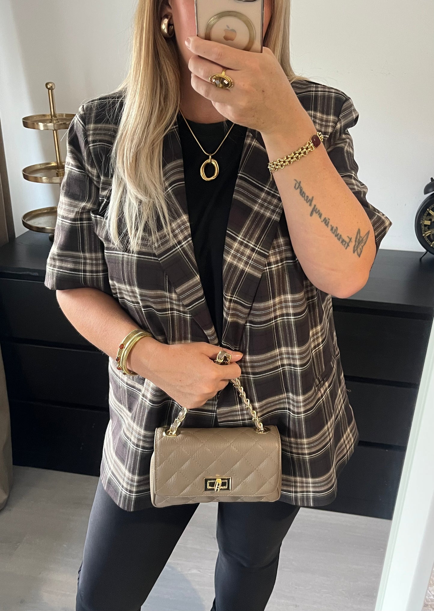 Audrey Bag Small | Donker Taupe