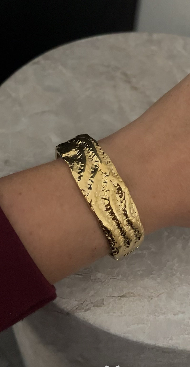Kim Statement Bangle | Goud