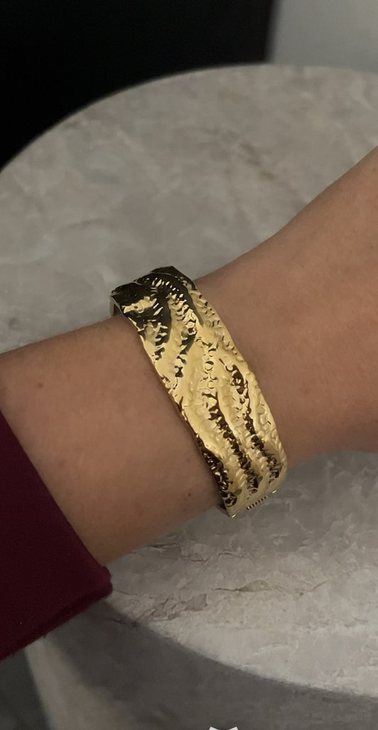 Kim Statement Bangle | Goud