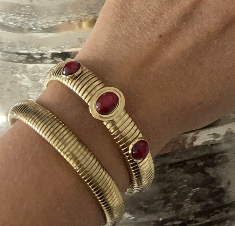 Bohemian Bracelet Bordeaux Stone