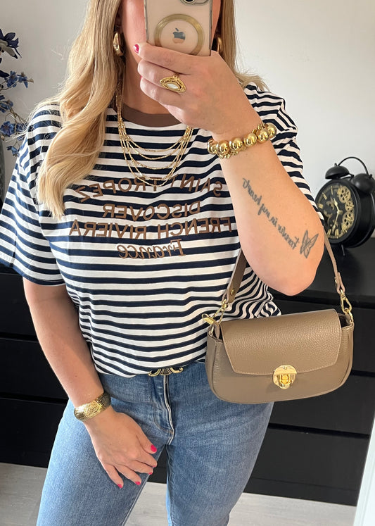 Saint Tropez Striped Shirt | Navy