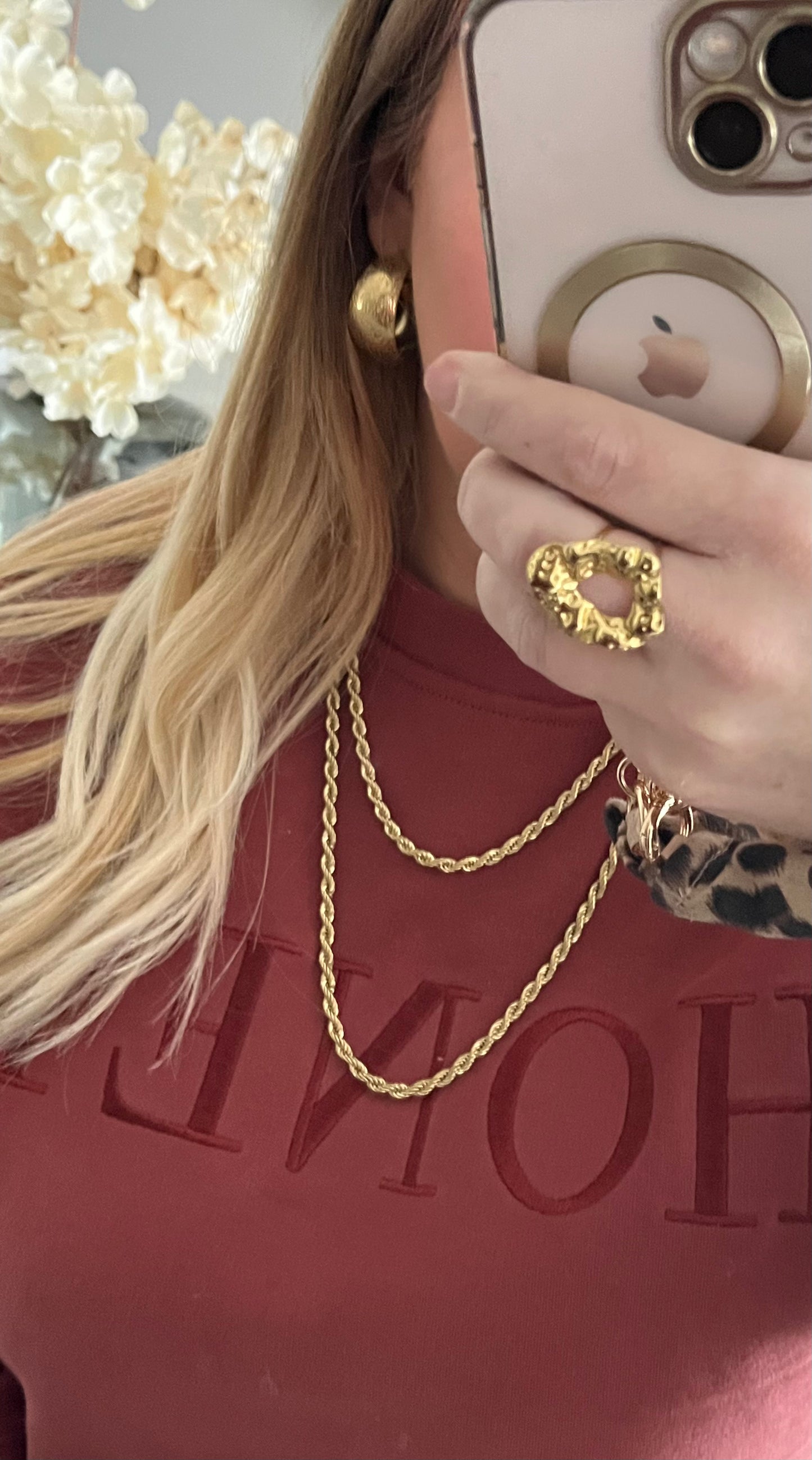 Twisted Necklace 4,5 mm | Lange ketting