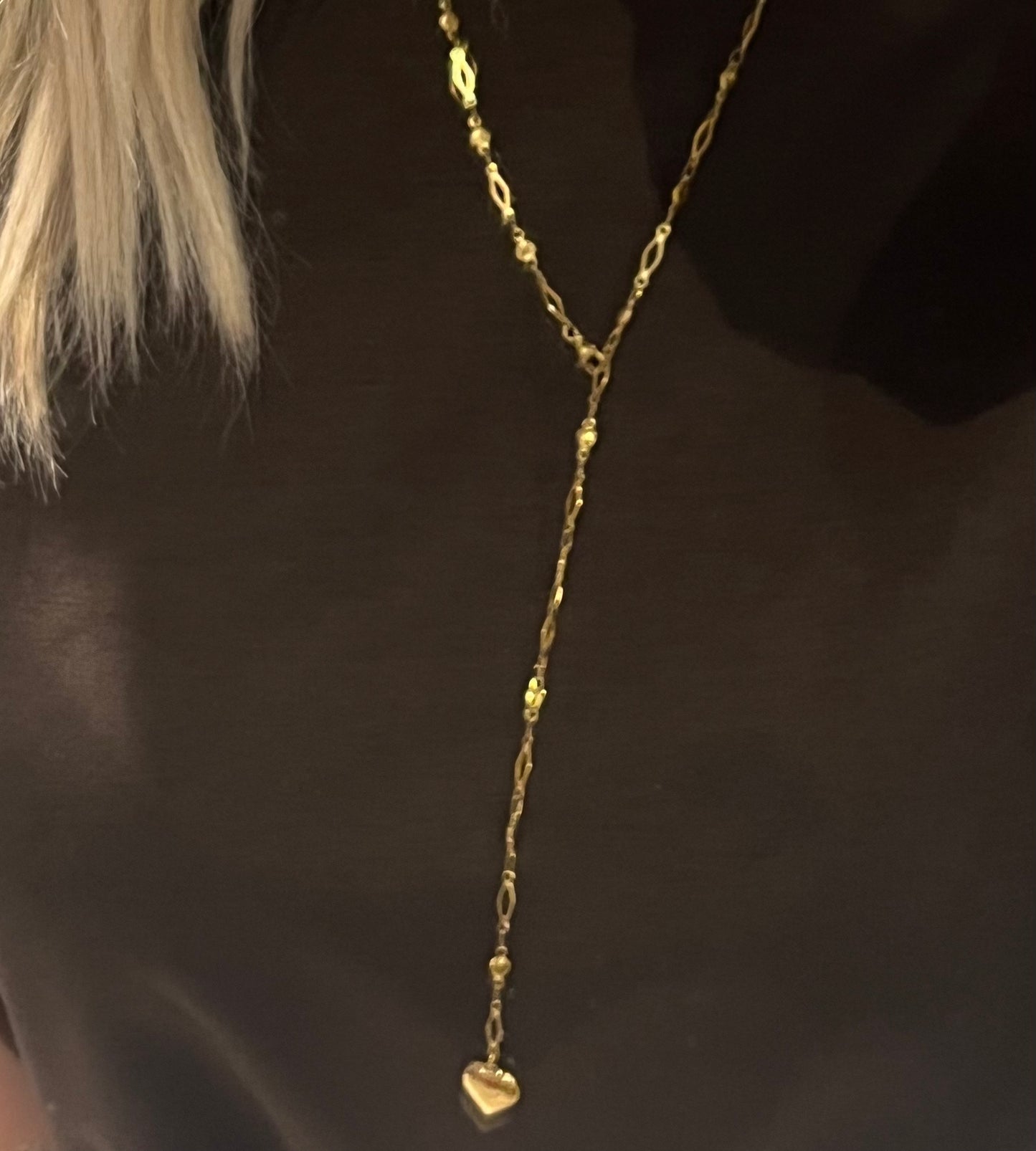 Long Heart Necklace