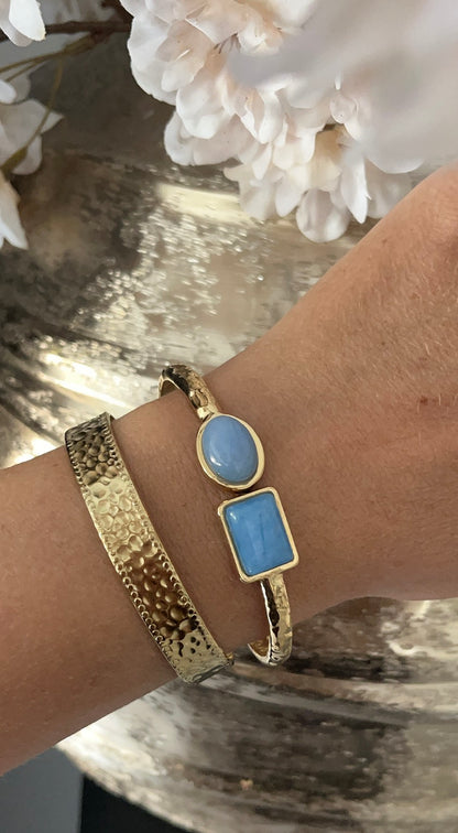 Destiny Stone Bangle | Blue