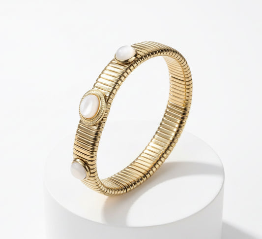 Bohemian Bracelet Parelmoer Stone