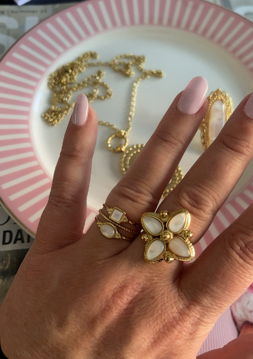 Bague Fleur Blanche | R016