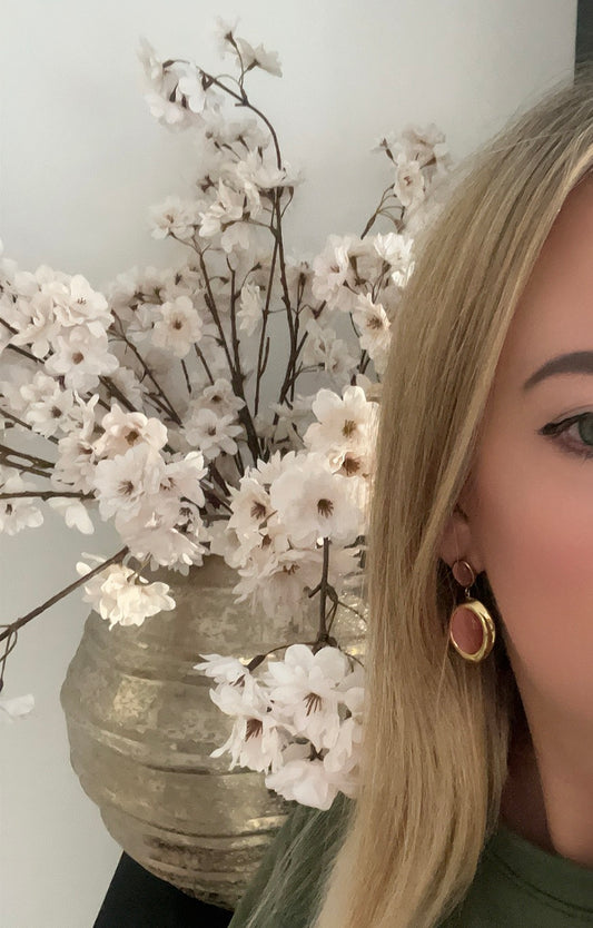 Dina Earrings | Roze