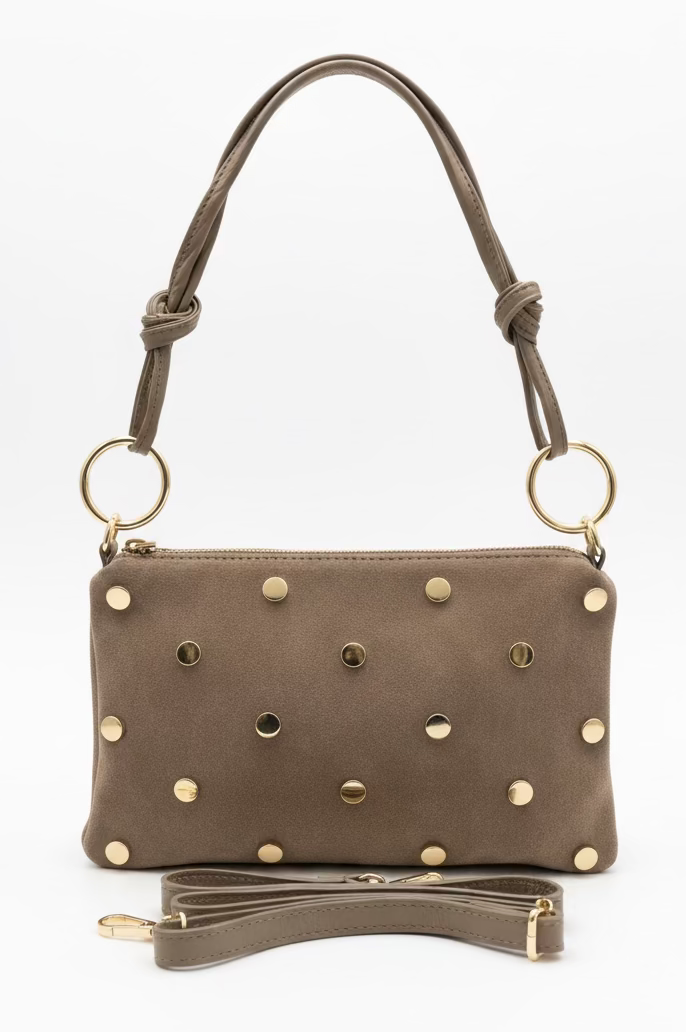 Chiara Studded Bag | Taupe