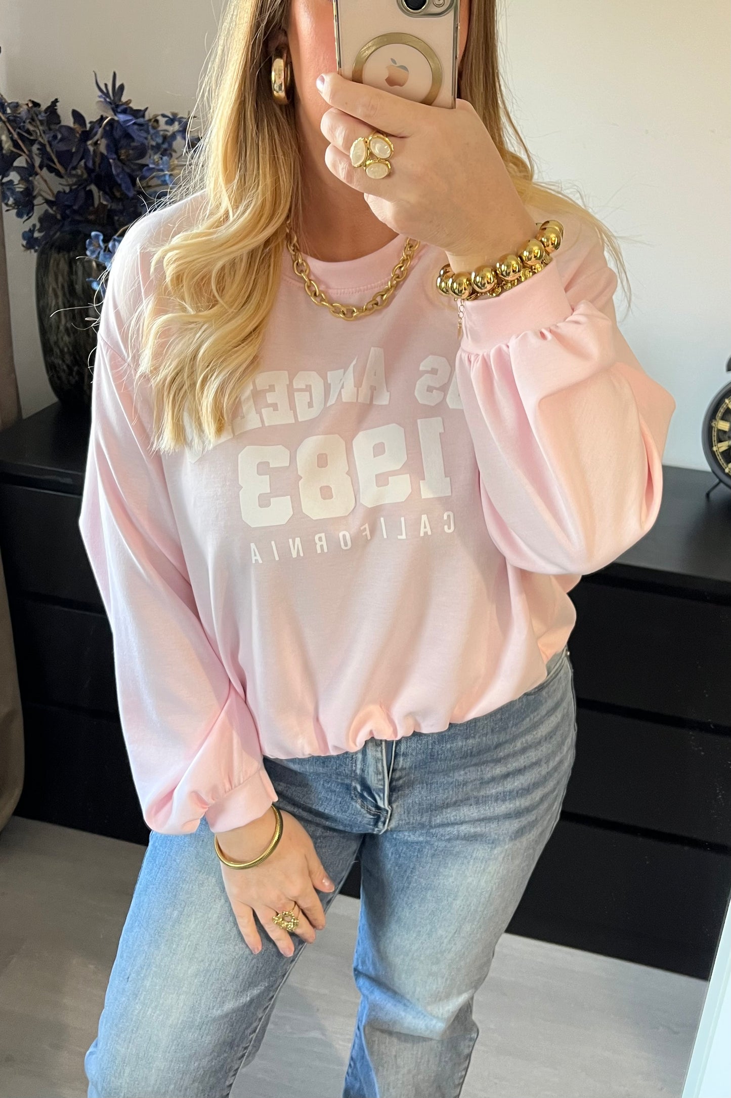 Los Angeles Sweater Cropped | Roze