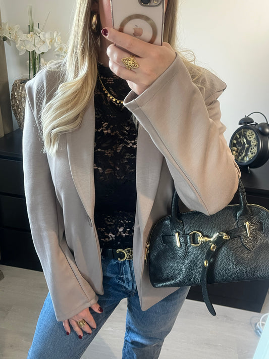 Blazer confortable Cassidy | Taupe
