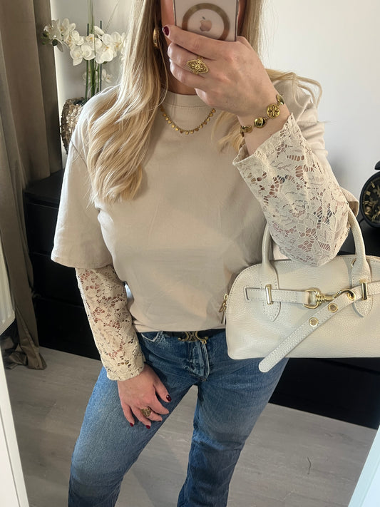 Shirt Lace | Beige