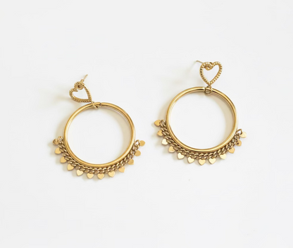 Celina Heart Oorbellen