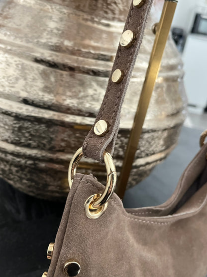 Stacey Bag Suede | Taupe