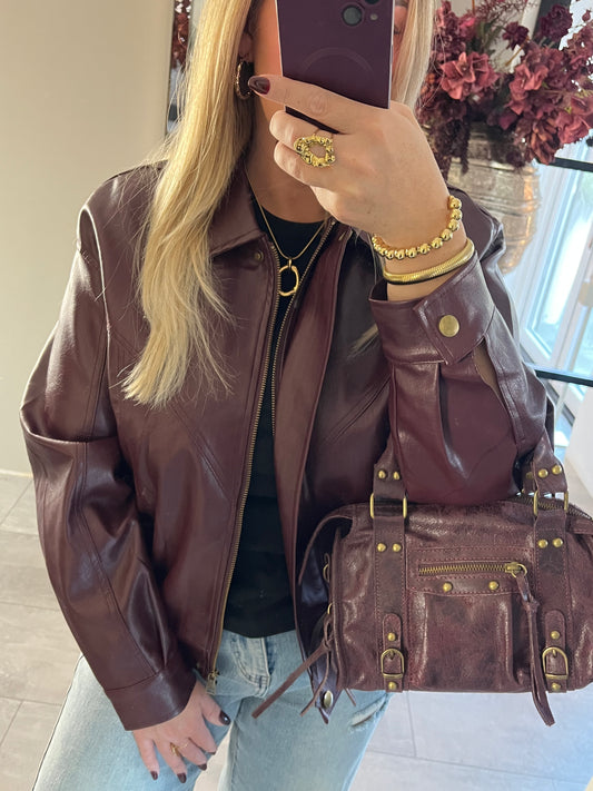 City Bag | Burgundy
