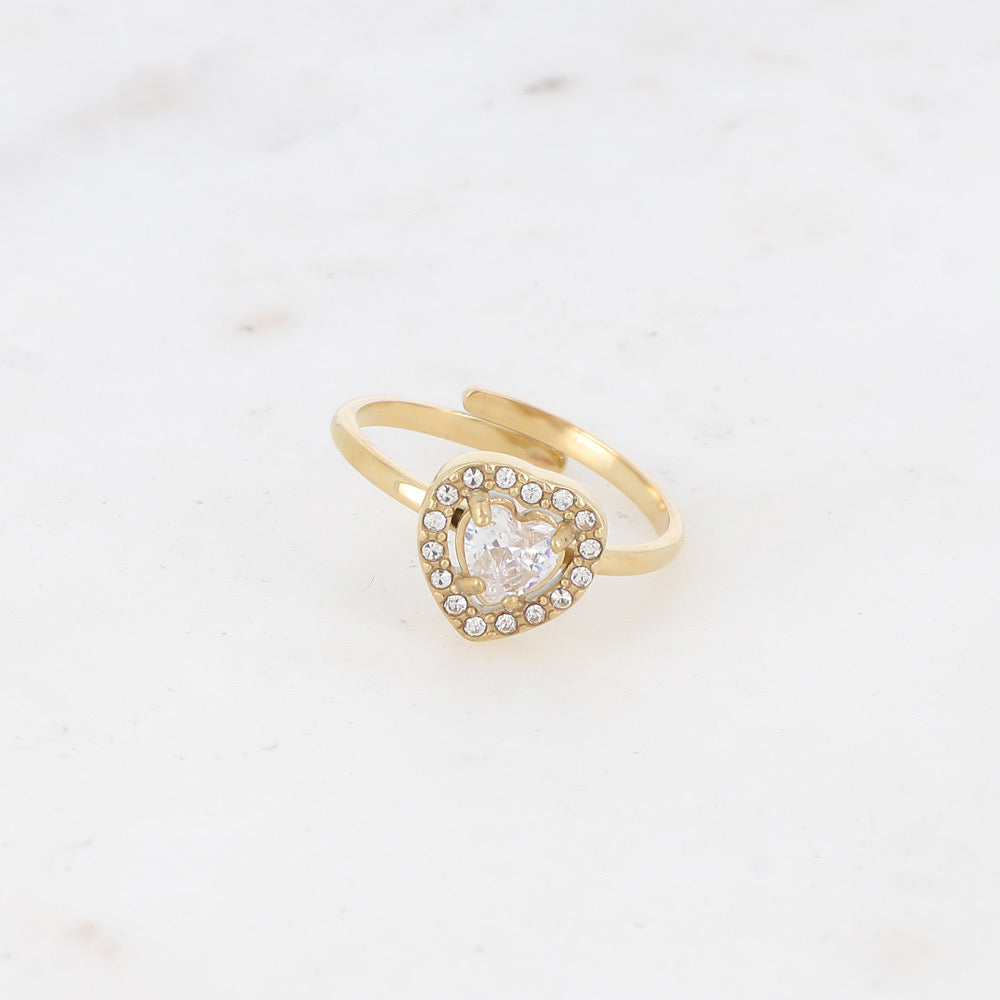 Bague Coeur en Diamant | R007