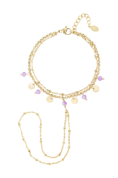 Hand Chain Purple Rain | A013