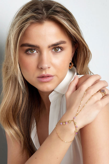 Hand Chain Purple Rain | A013