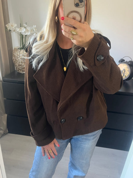 Trenchcoat Yara | Bruin Plussize🩷