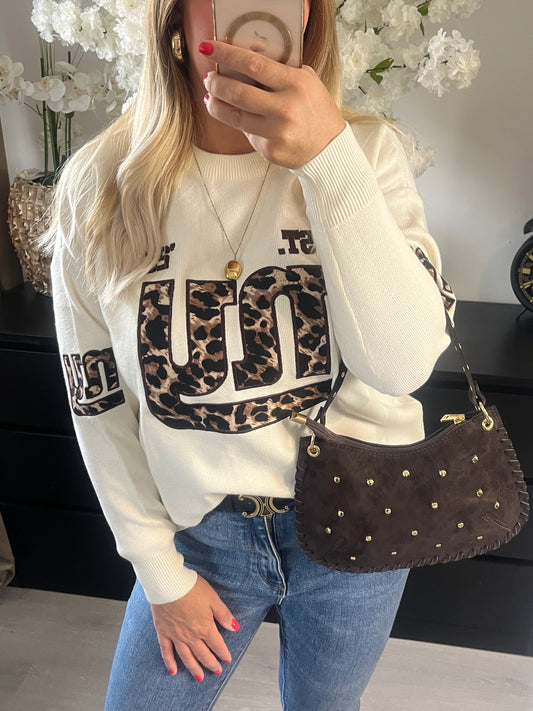 NY Trui Luipaard | Beige