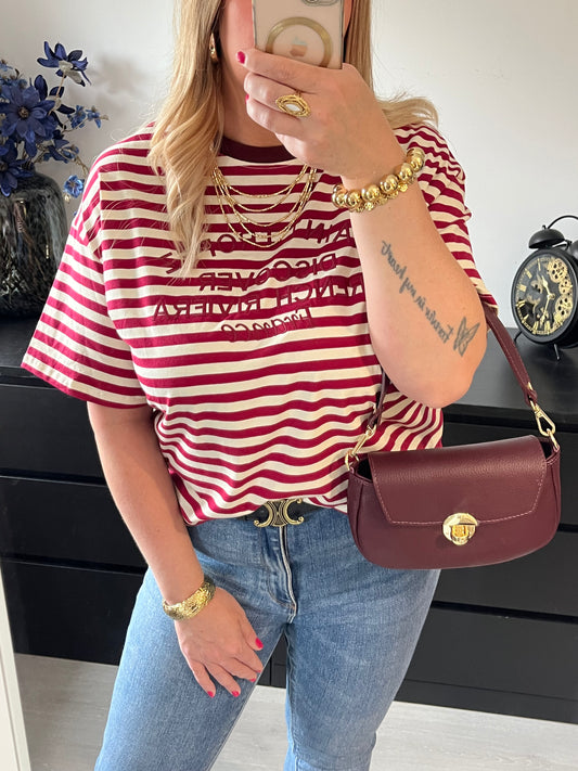 Saint Tropez Striped Shirt | Red