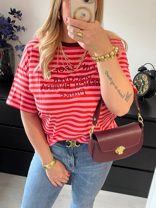 Saint Tropez Striped Shirt | Pink