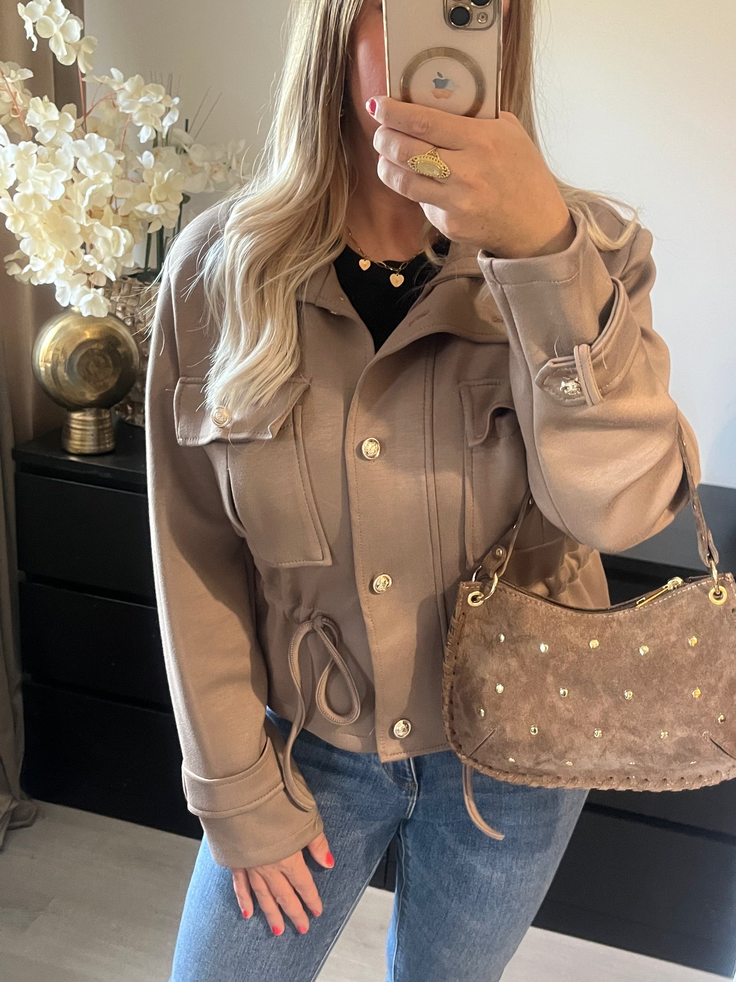 Chloe Jacket Taupe