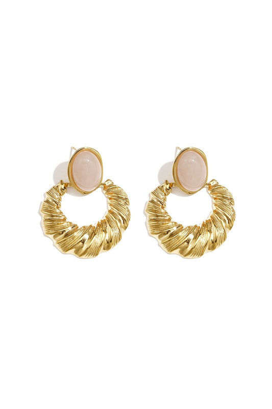 Kelly Earrings | Beige