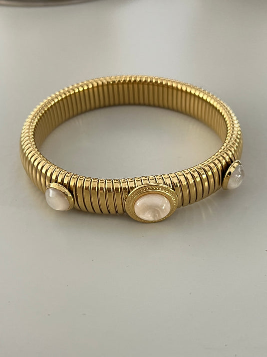 Bohemian Bracelet Beige Stone