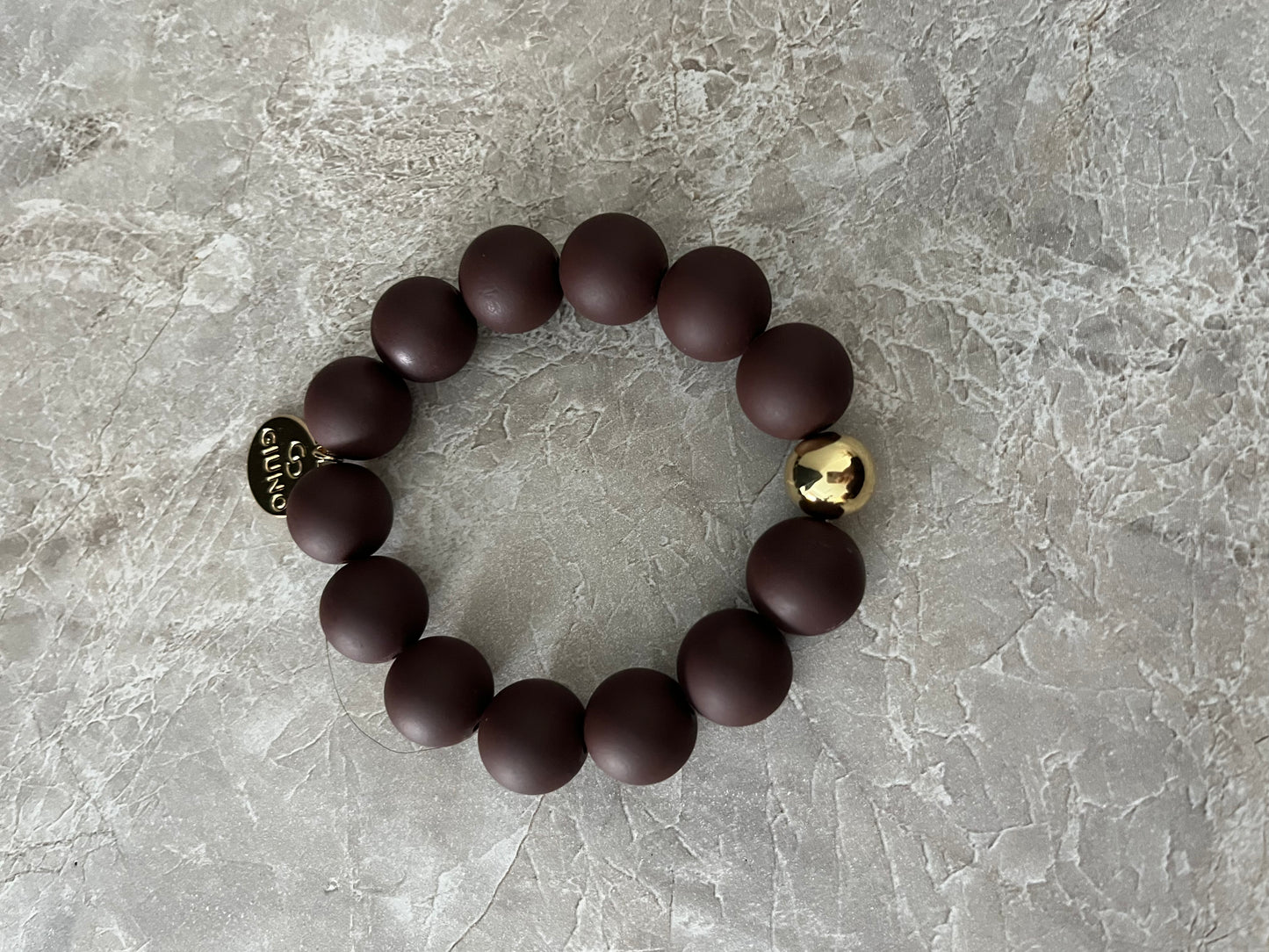 Beads Bracelet Big | Brown
