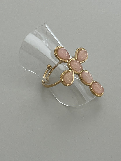 Cross Ring Pink