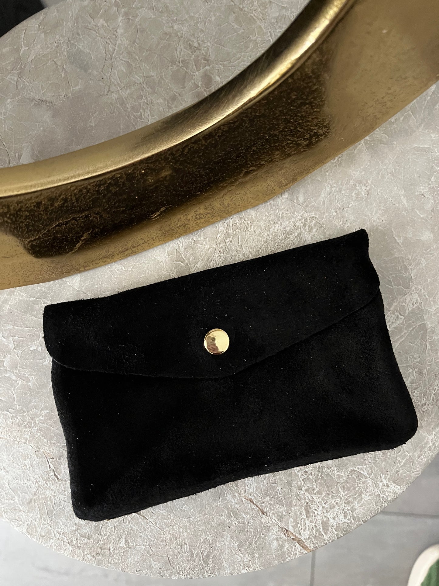 Jess Portemonnee Suede Big | Black