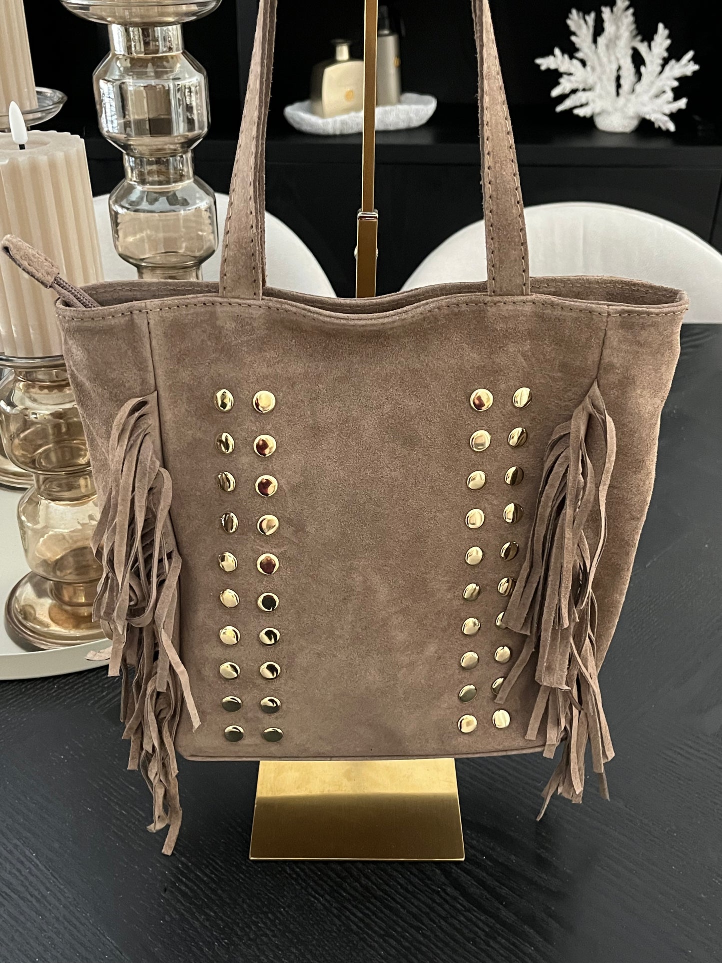 Ivy Bag Studs | Taupe