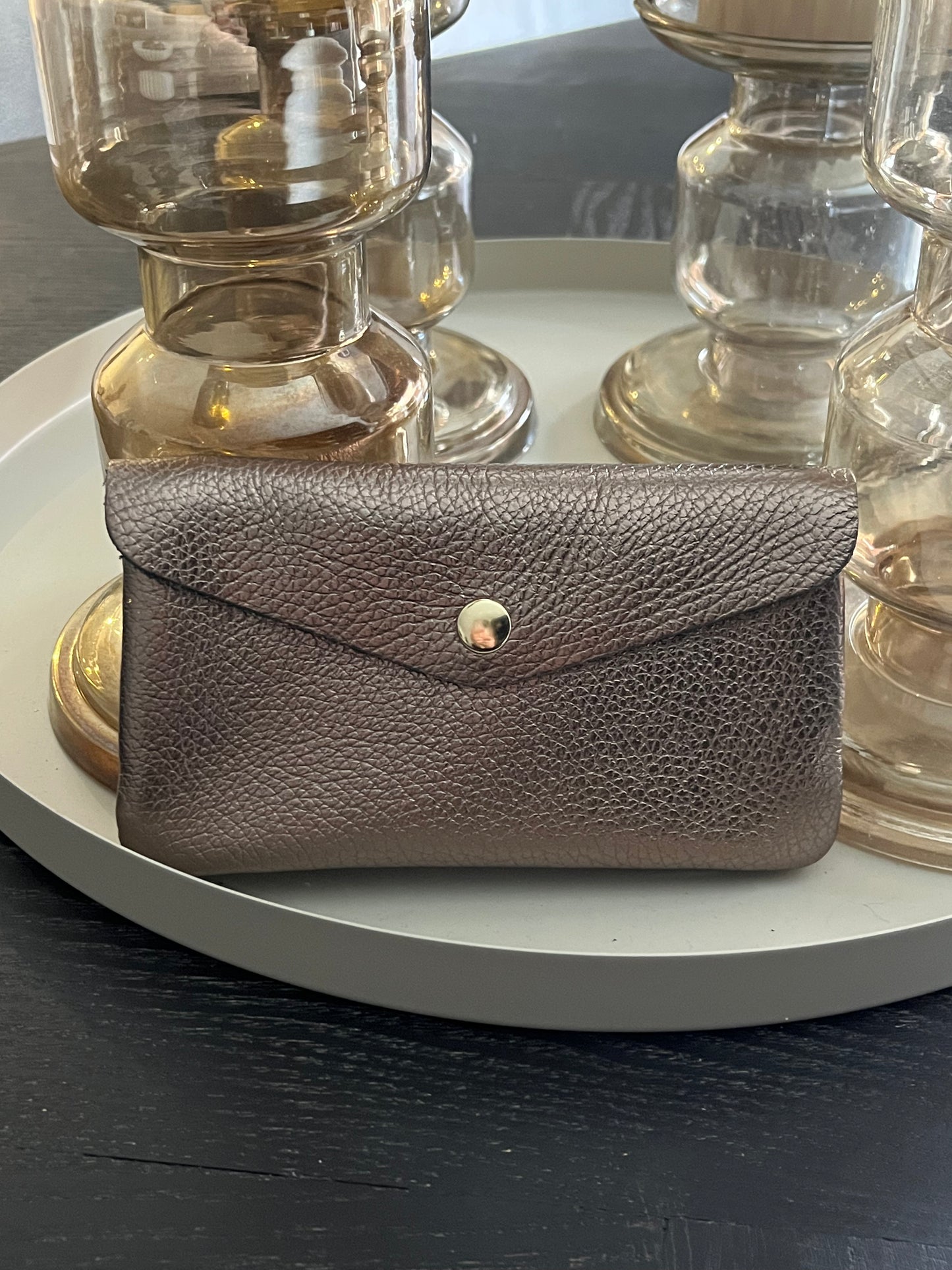 Portemonnee Lisa Big | Brons Metallic