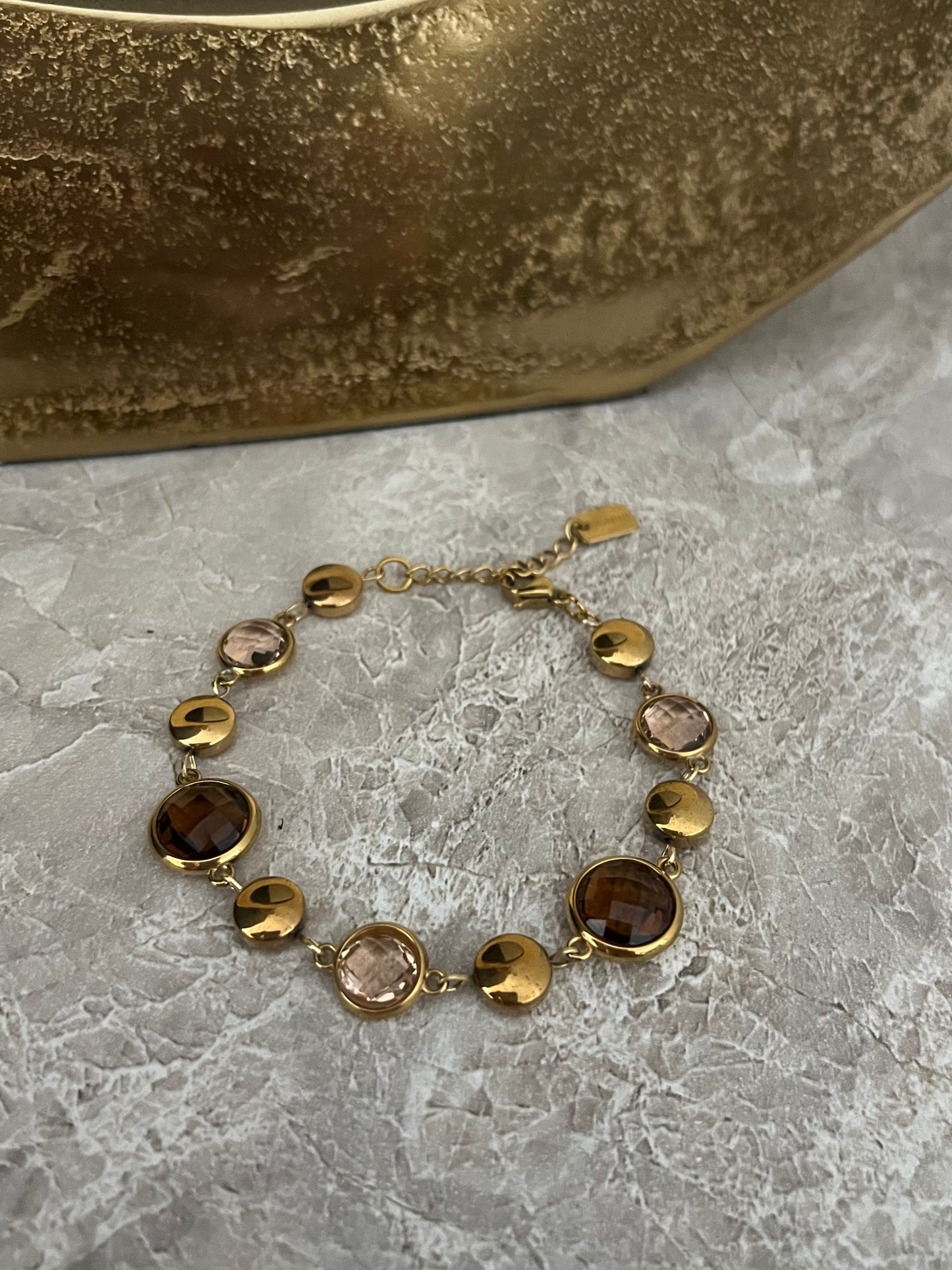 Alina Diamond Bracelet | Brown