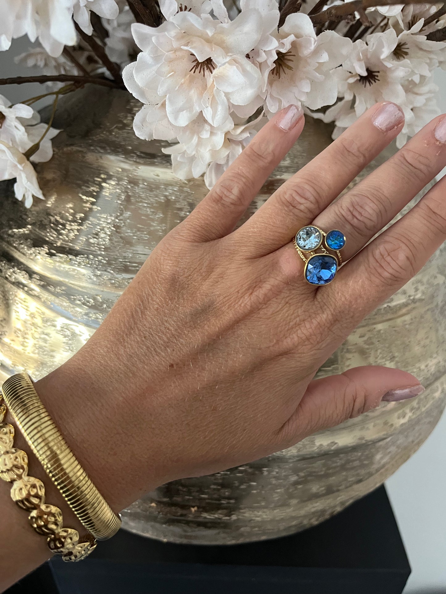Ring Roxeanne | Blauw