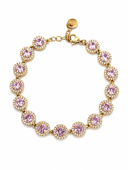 Jenna Strass Bracelet | Roze (PRE-ORDER)