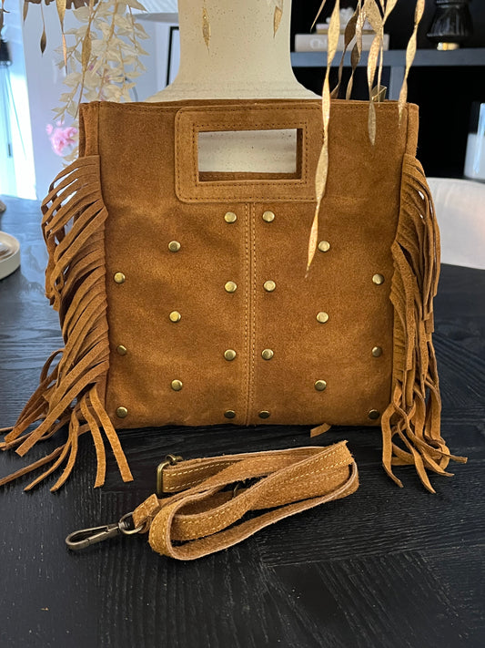 Valentina Fringe Bag | Cognac