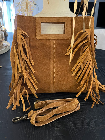 Valentina Fringe Bag | Cognac