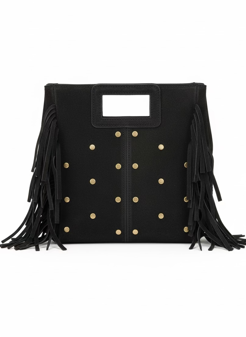 Valentina Fringe Bag | Black