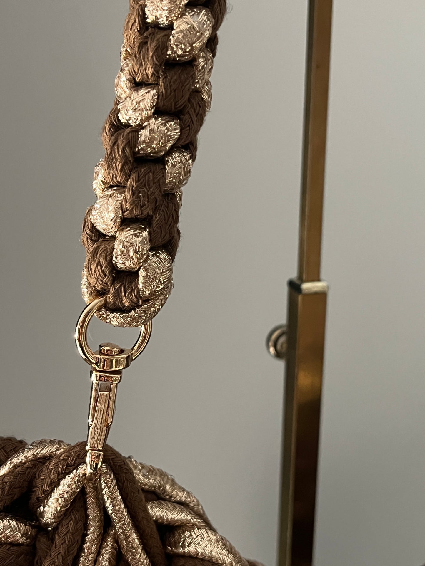 Valentina Bag | Brown/Gold
