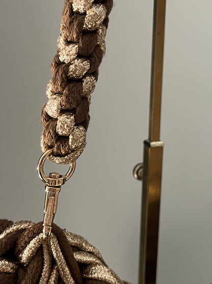 Valentina Bag | Brown/Gold