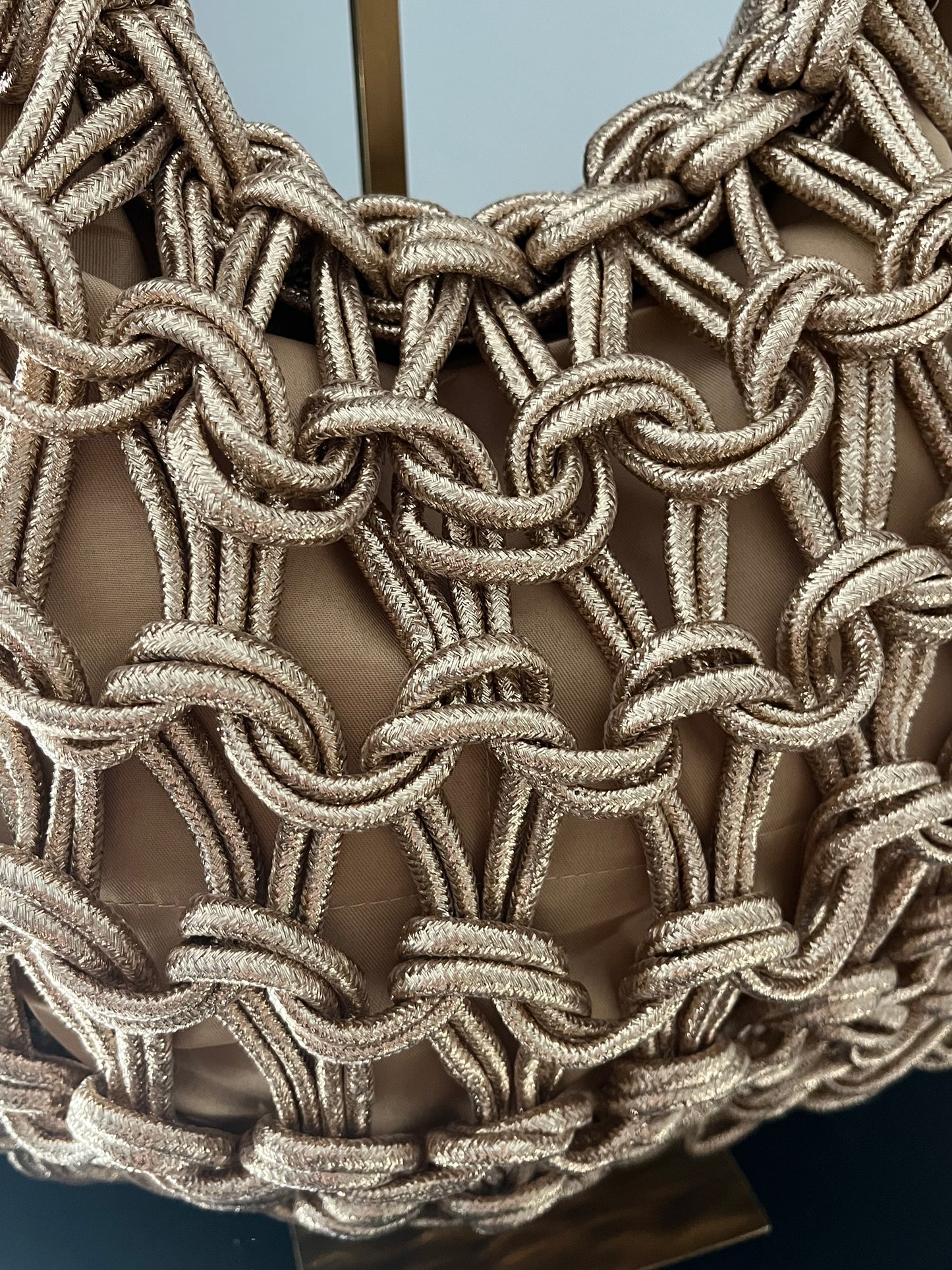 Valentina Bag | Taupe/Gold