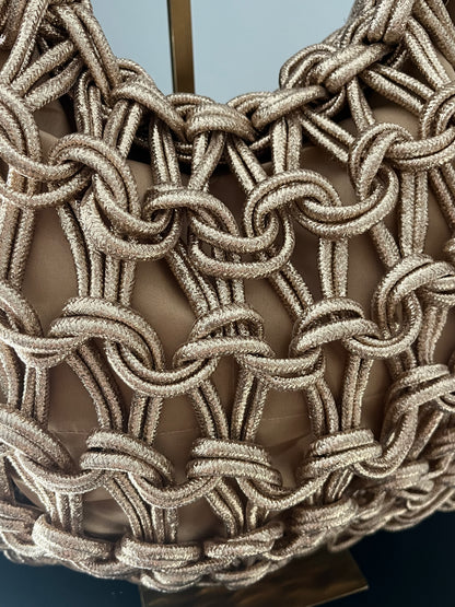 Valentina Bag | Taupe/Gold