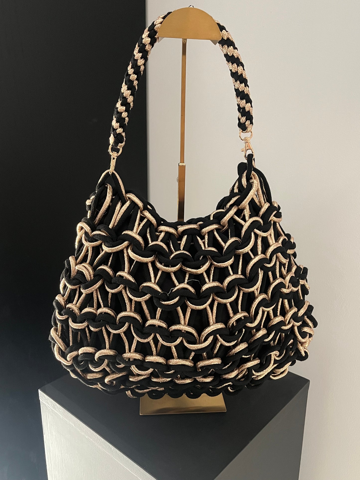 Valentina Bag | Black/Gold