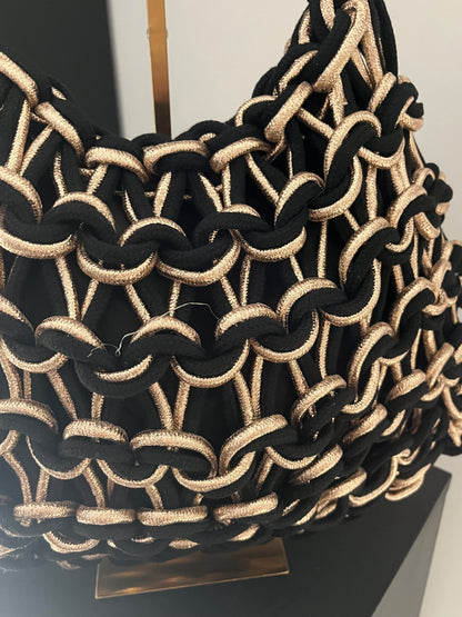 Valentina Bag | Black/Gold