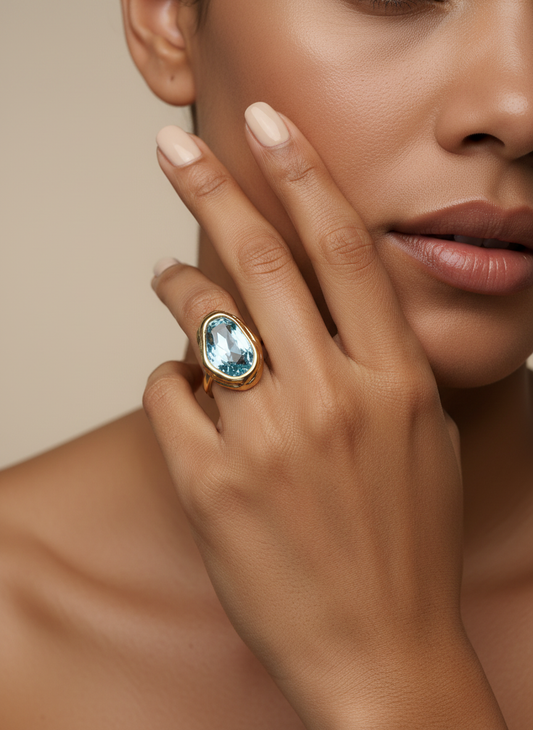 Leya Ring | Blauw
