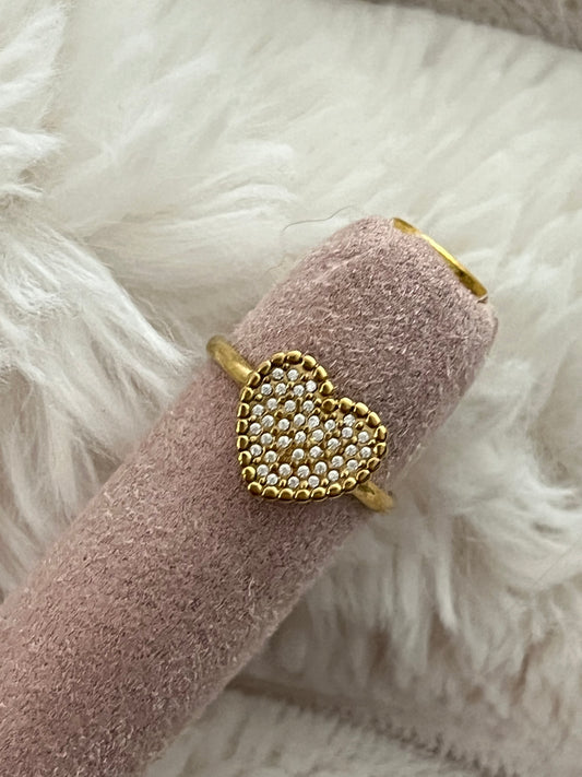 Ring Strass Heart