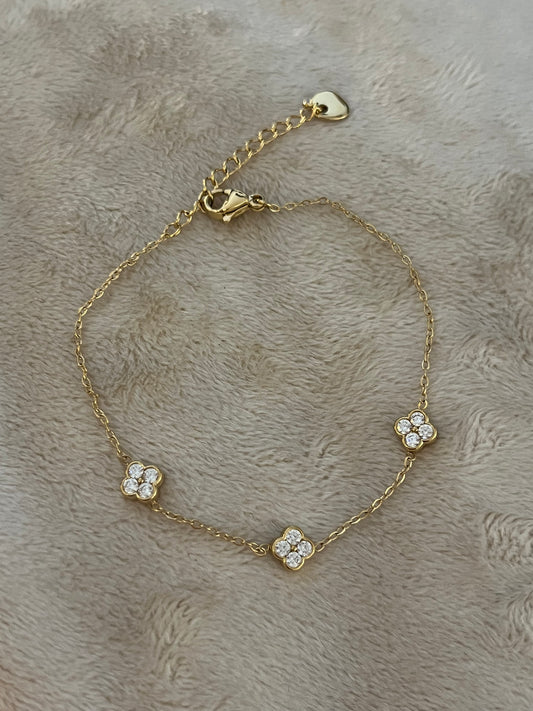 Clover Strass Armband