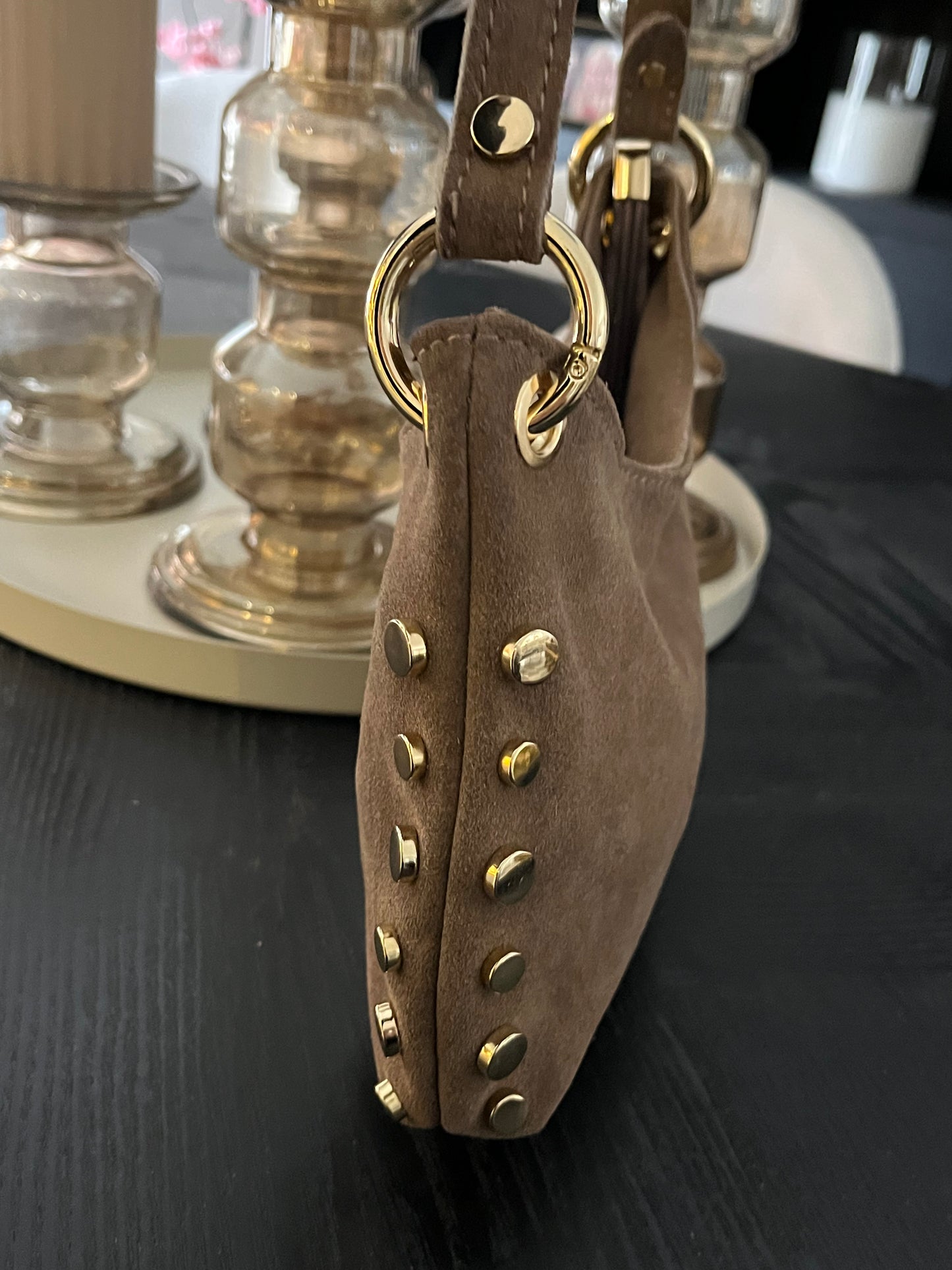 Stacey Bag Suede | Taupe