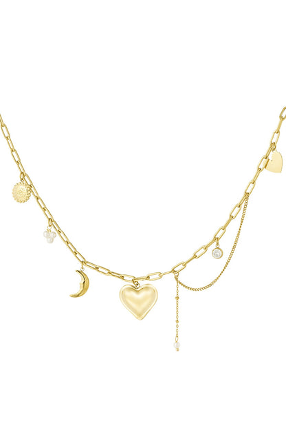 Bedelketting Love | Goud